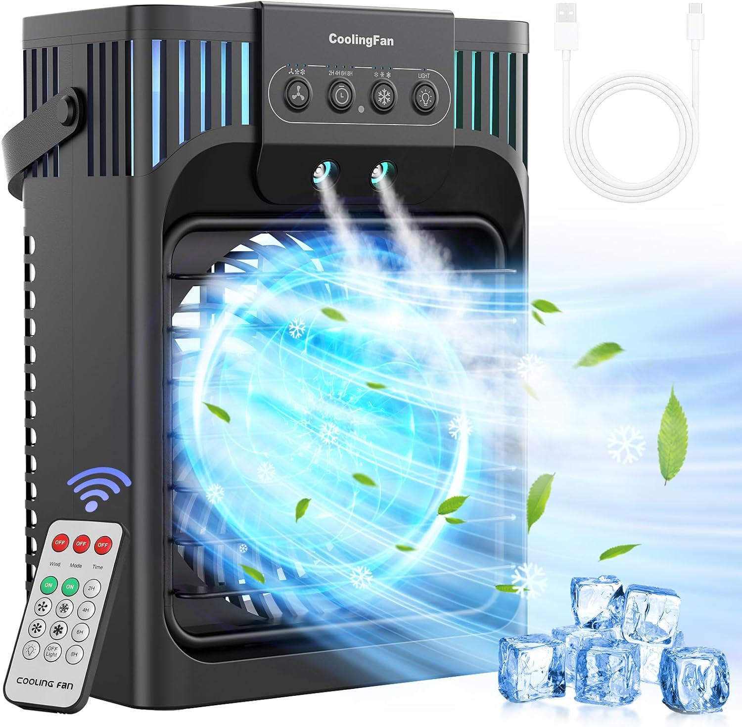 FethFire Portable Air Conditioner Cooling Fan with...