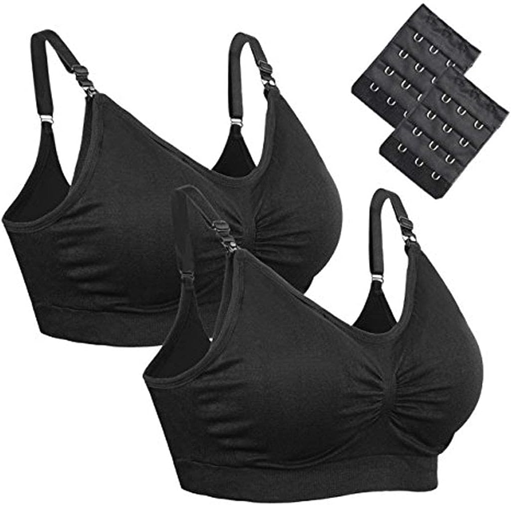 Aigori Nursing Bras Pack of 2, Seamless Wirefree M...