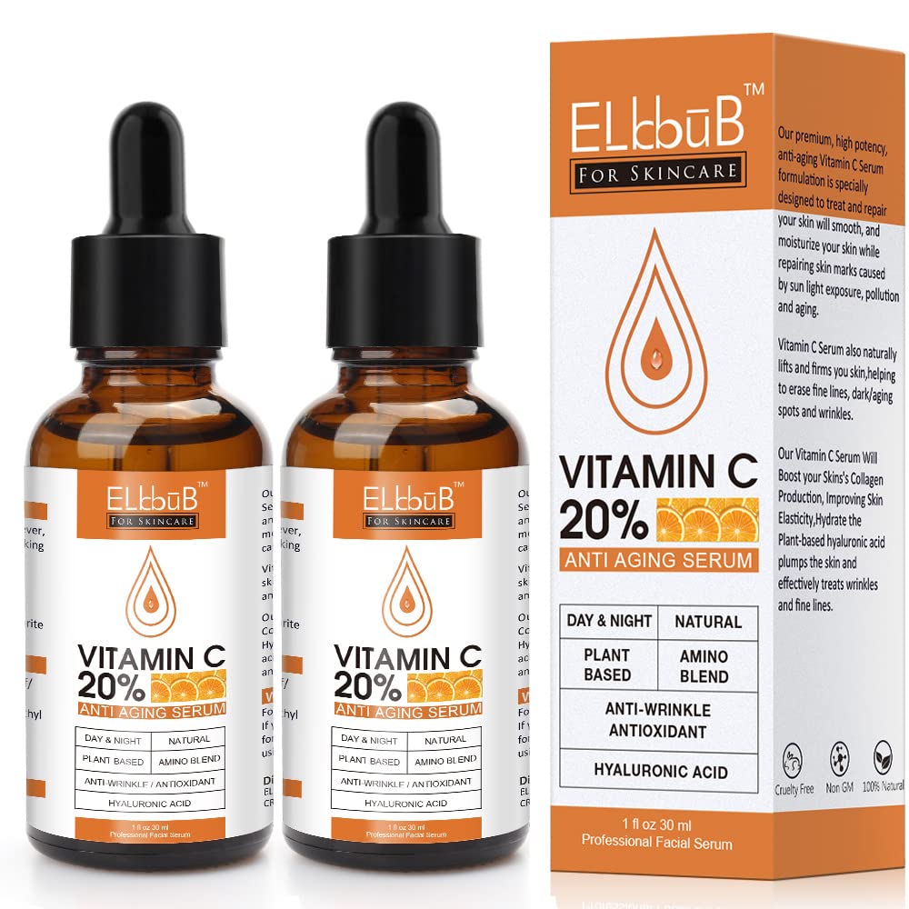 Premium 20% 𝐯𝐢𝐭𝐚𝐦𝐢𝐧 𝐜 𝐬𝐞𝐫𝐮𝐦 - (2PACK) with Hyaluro...