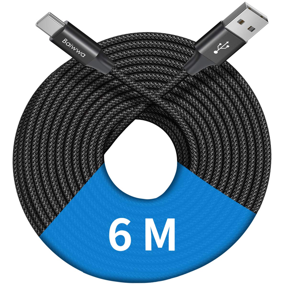 Baiwwa Extra Long USB C Charger Cable 6m, PS5 Cont...