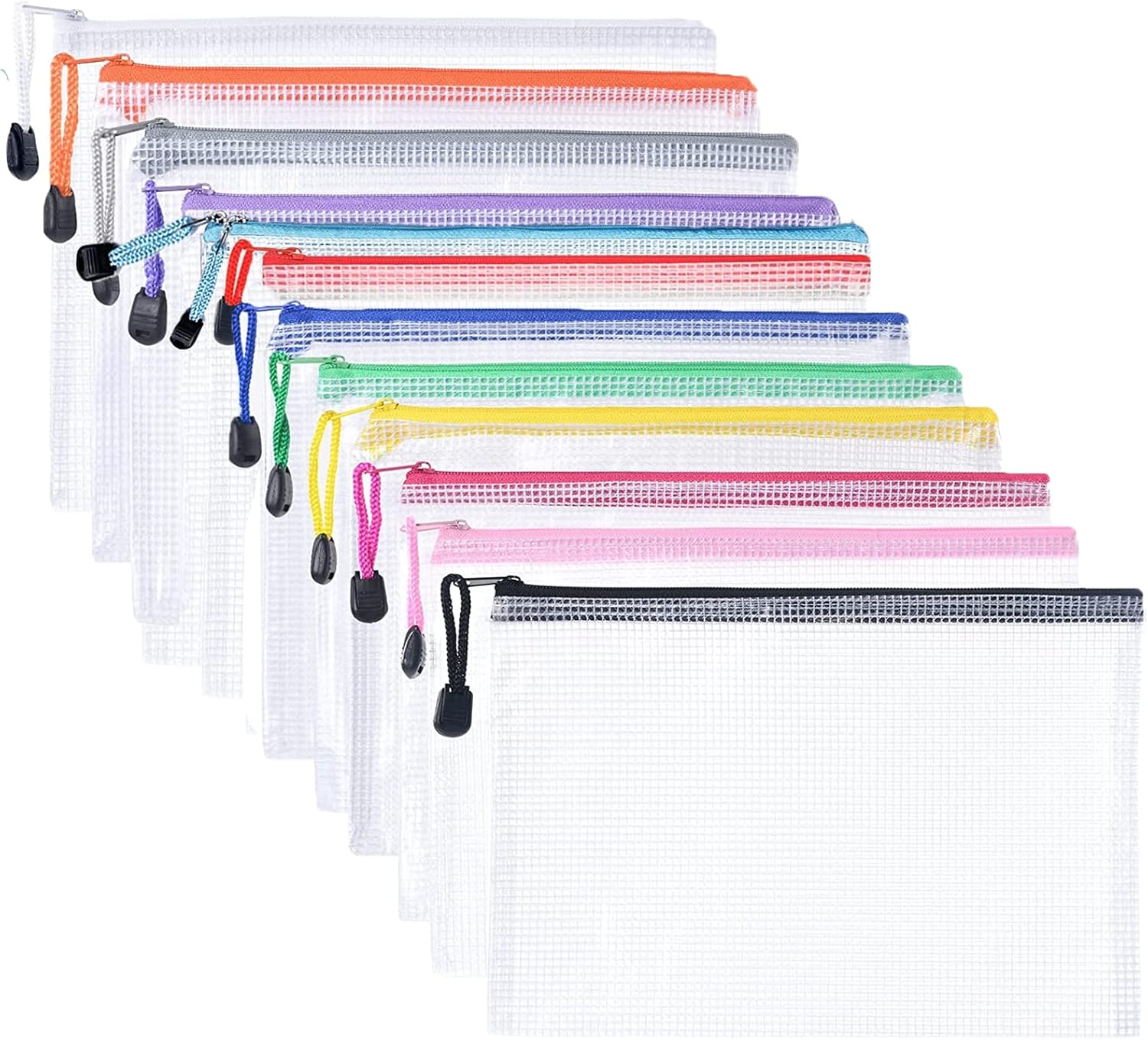 Plastic Wallets - 12 Pcs Zip Lock Bags Plastic Fol...