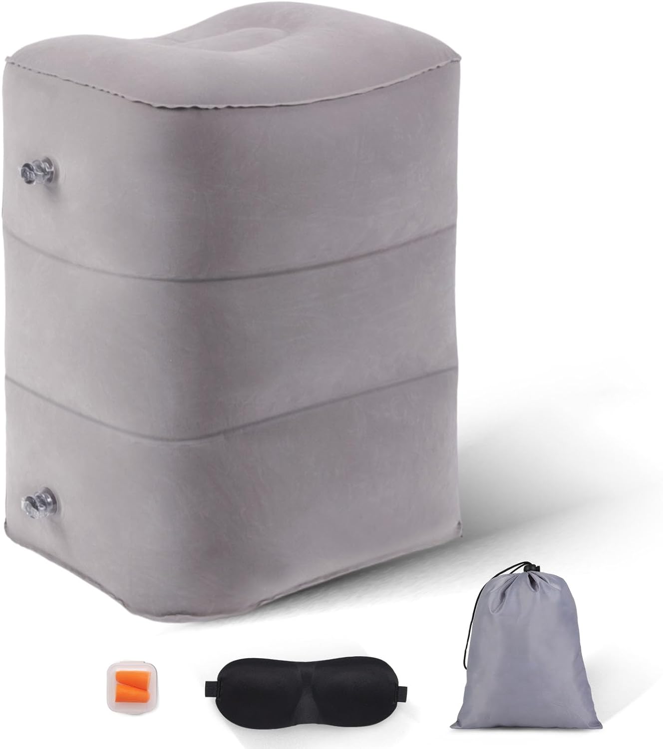 DAWNTREES Inflatable Foot Rest Pillow for Airplane...