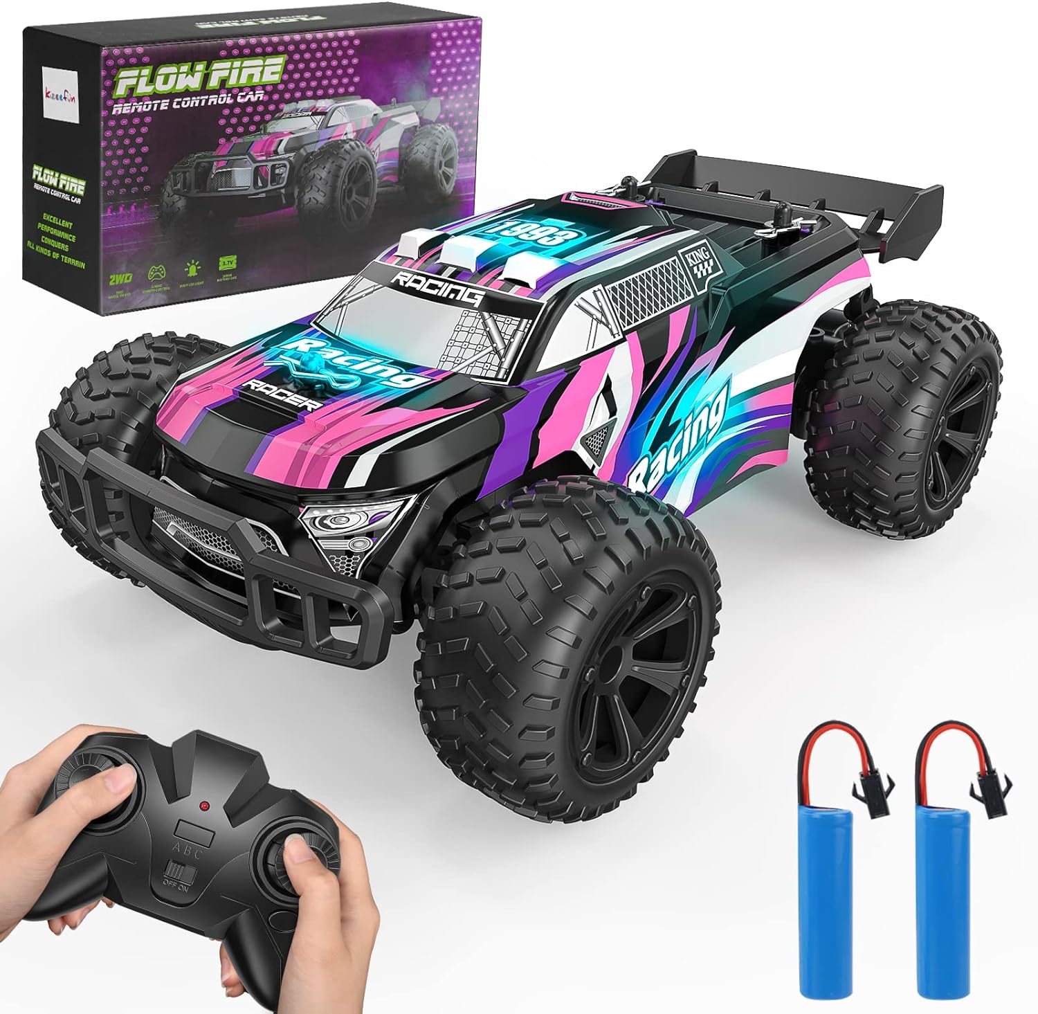 Kizeefun Remote Control Car, 1:22 RC Car for Child...
