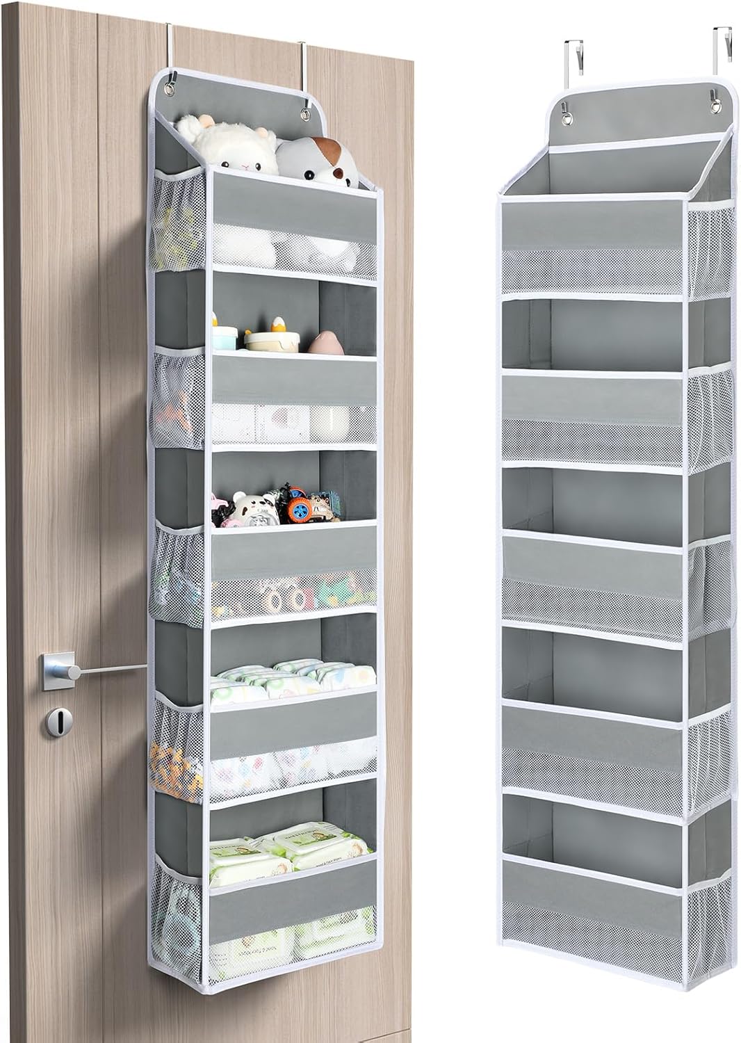 Yecaye 1 Pc Over the Door Organizer with 5 Bins 10...
