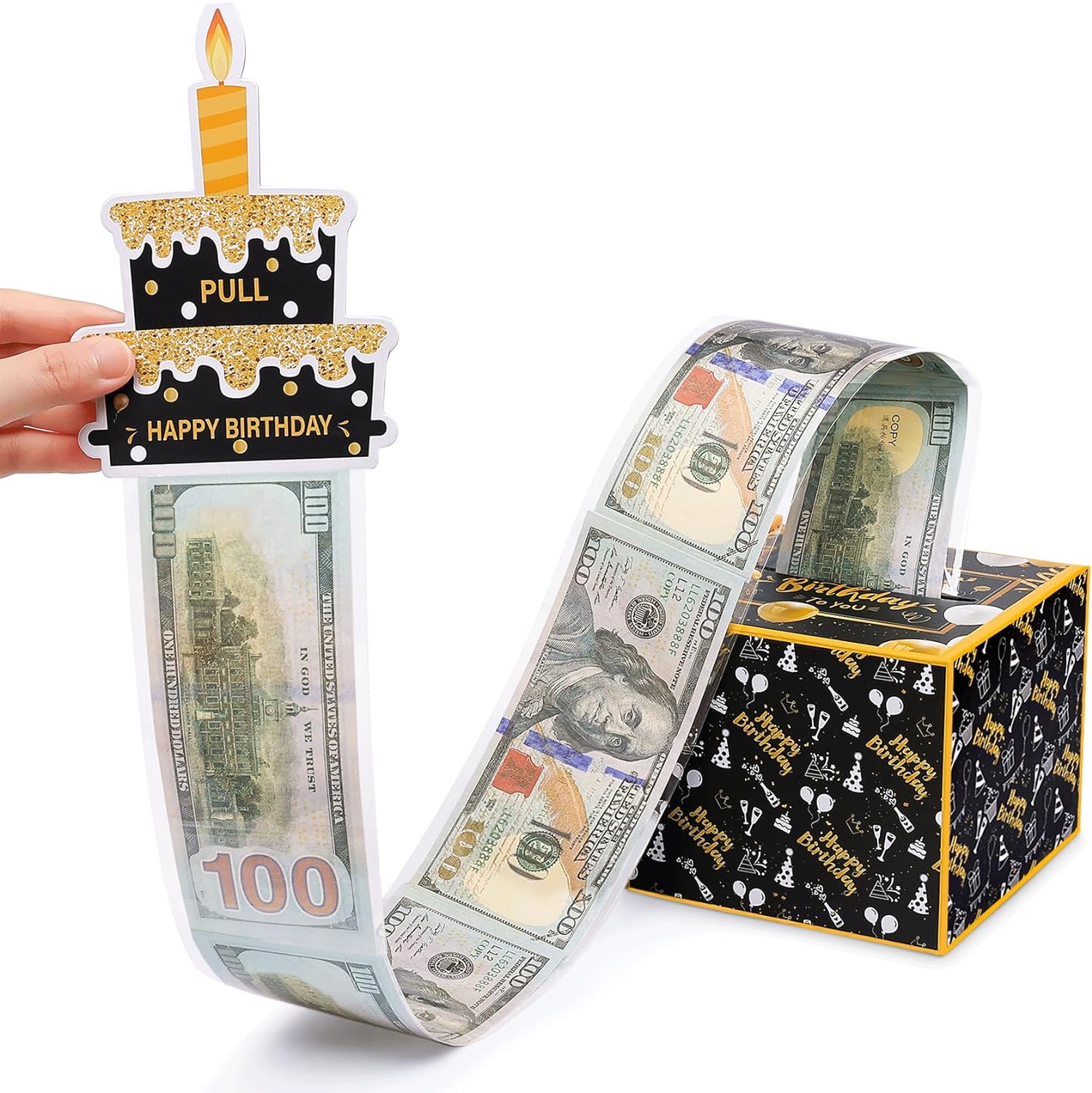 Birthday Money Box for Cash with Pull Out Birthday...