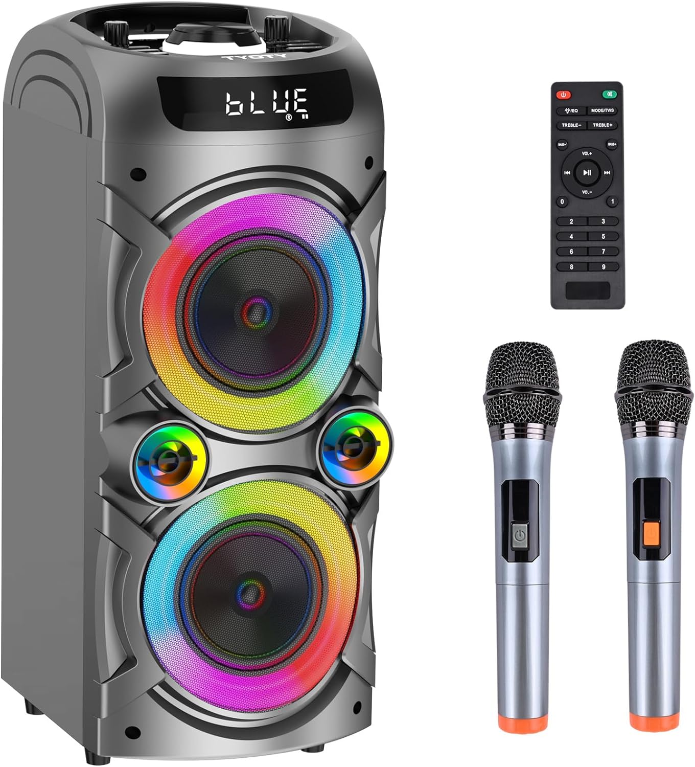 Portable Bluetooth Karaoke Machine With 2 Wireless Nepal | Ubuy