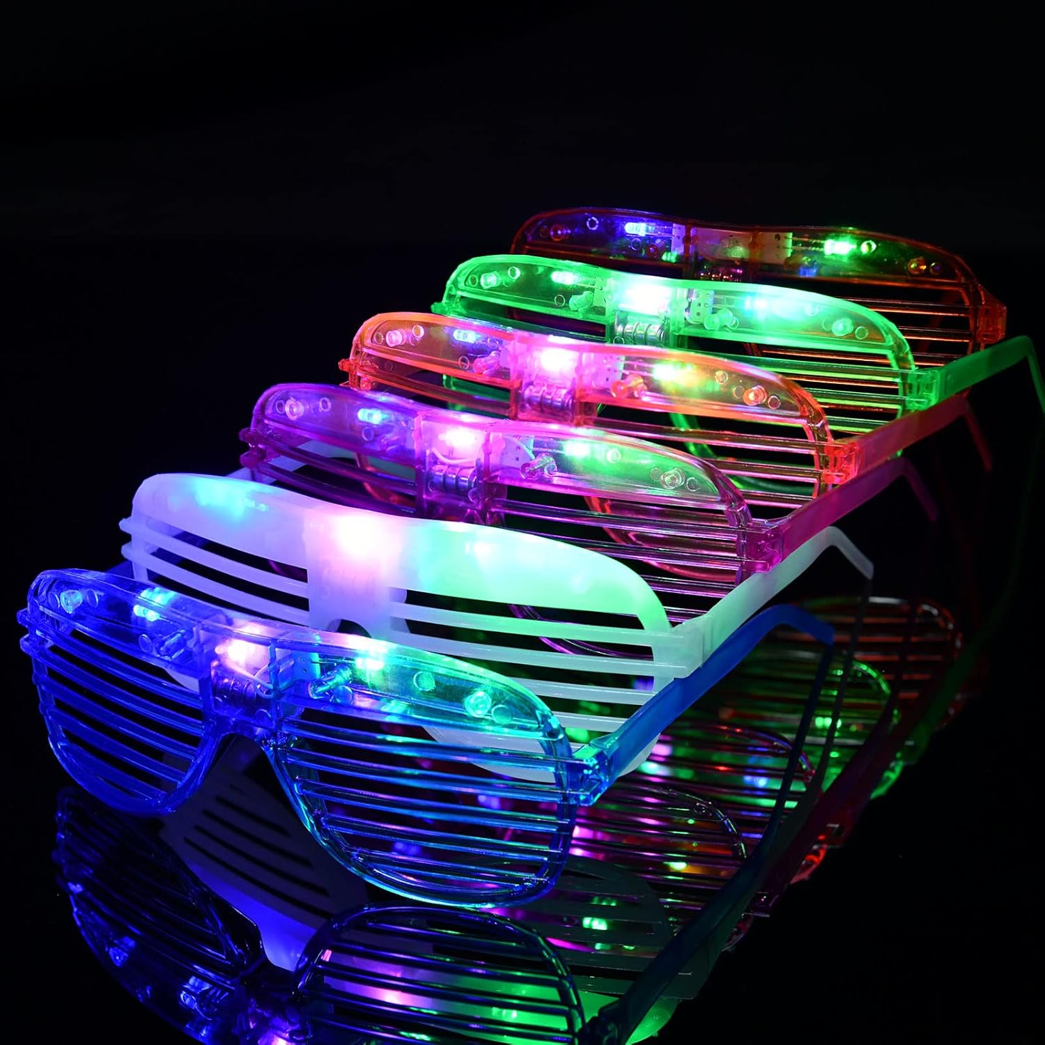 Ainiv Neon Color Shutter Shadeds Glasses for Kids,...