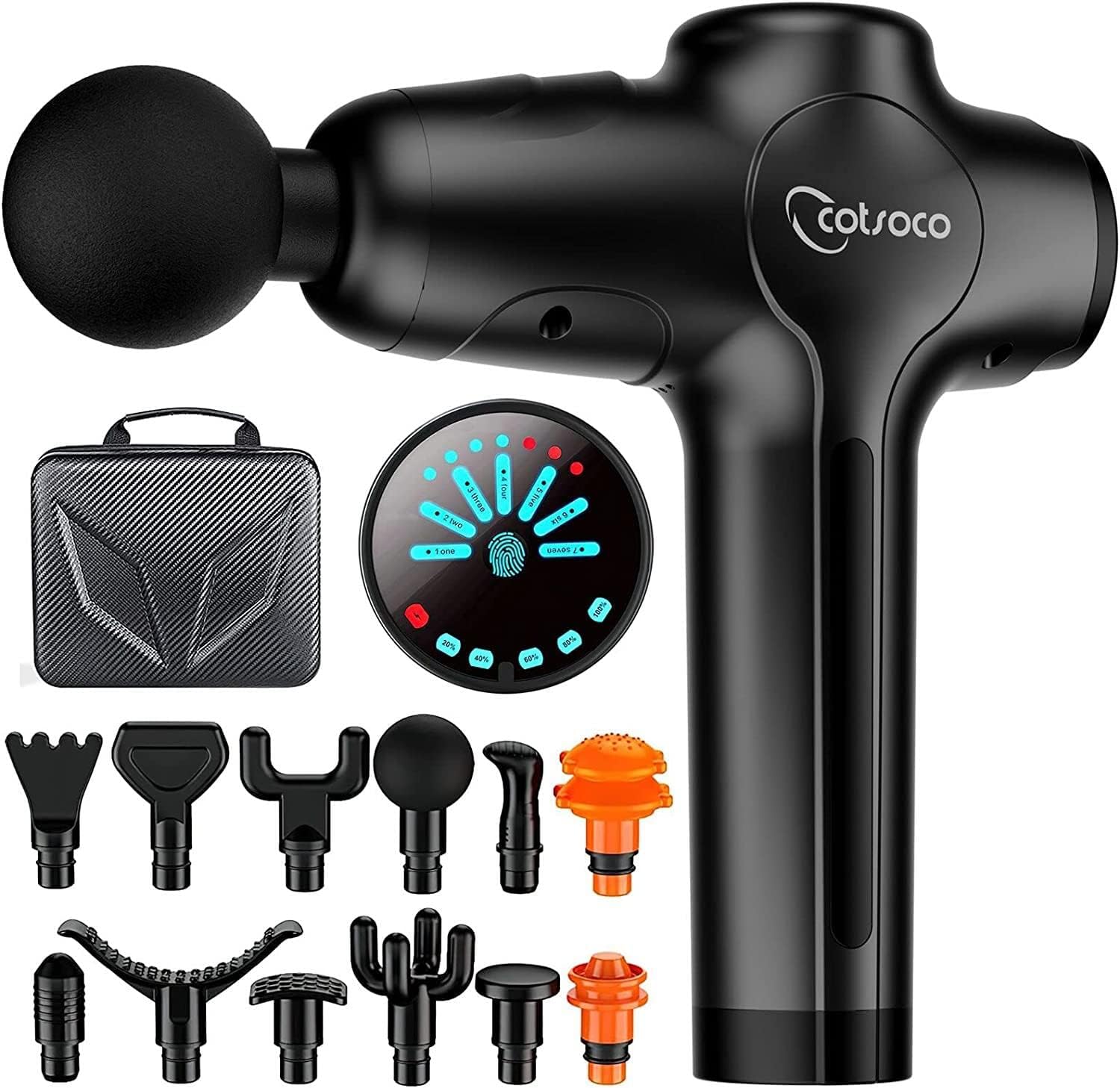 cotsoco Deep Tissue Massage Gun with Pressure Sens...
