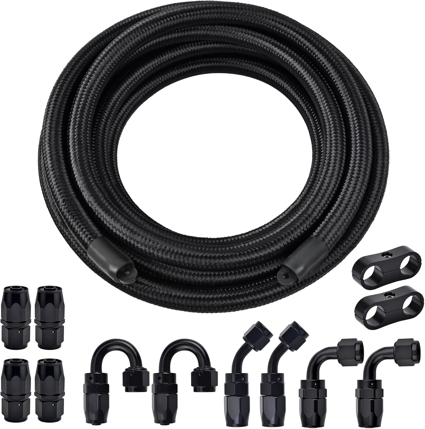 EVIL ENERGY 8AN Fuel Line Kit, 8AN Nylon Braided F...