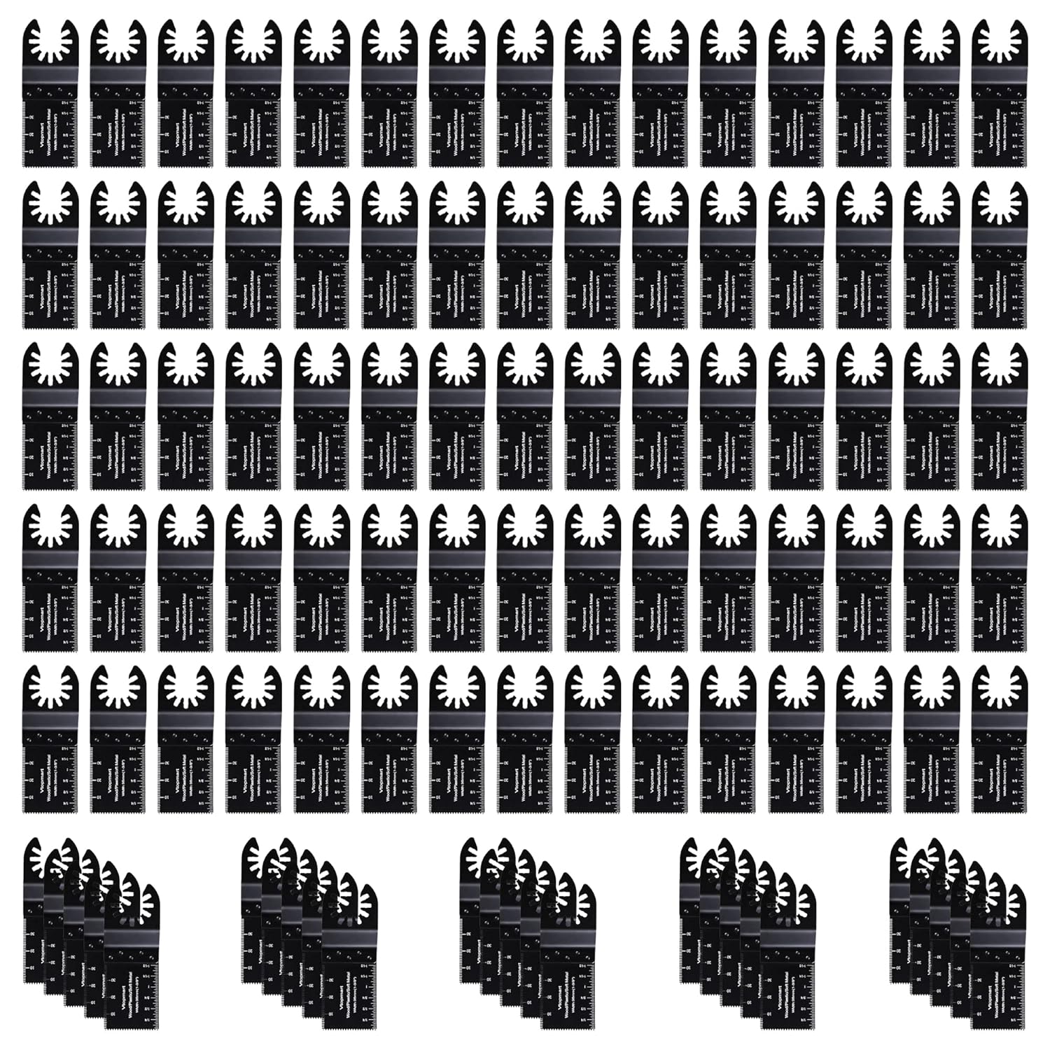 Vtopmart 100 Pcs Wood Oscillating Multitool Quick...