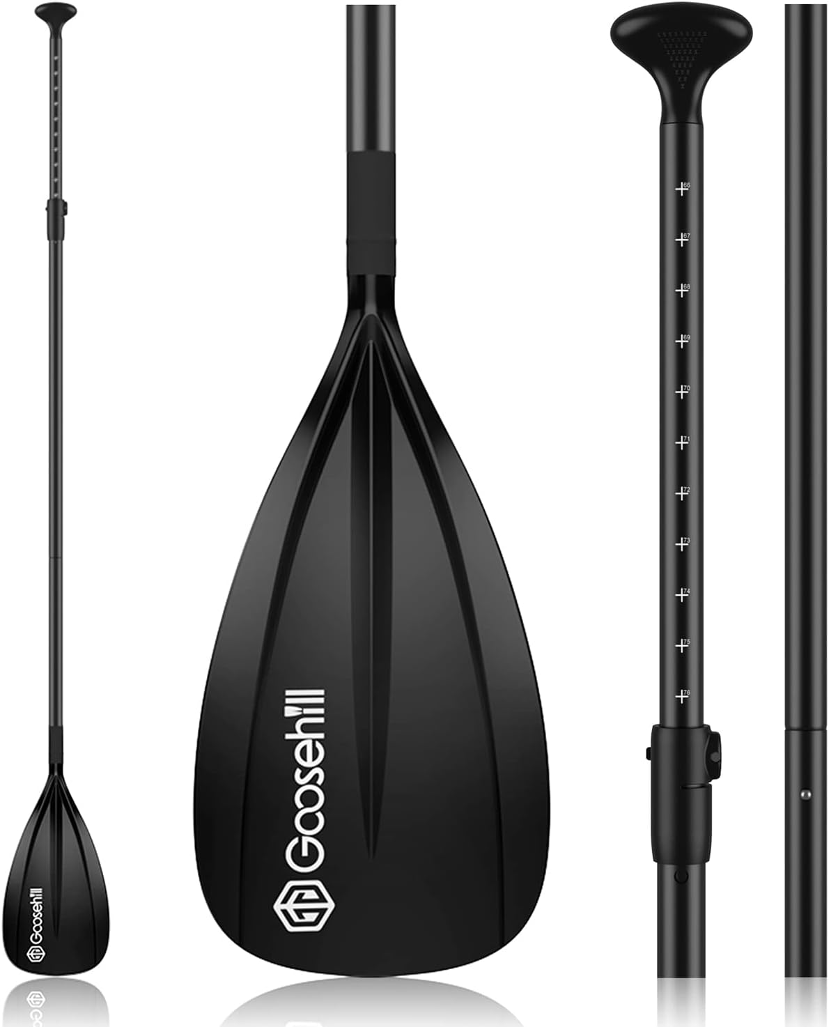 Goosehill SUP Paddle, Adjustable 3-Piece Aluminium...