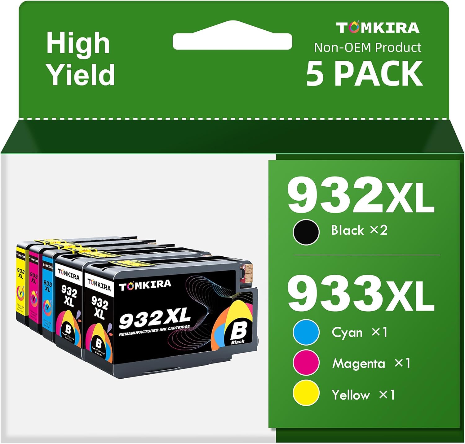 932XL 933XL Ink Cartridges Combo Pack Compatible f...