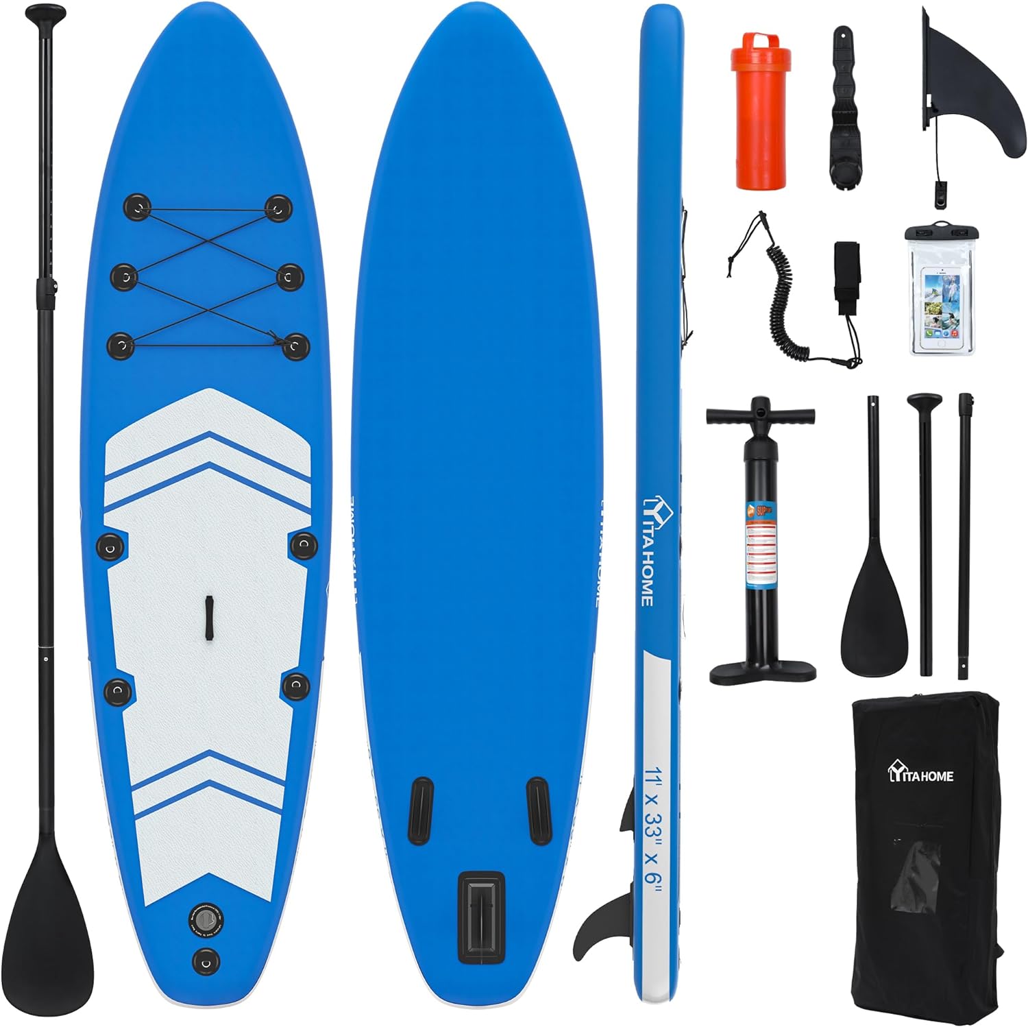 YITAHOME Inflatable Stand Up Paddle Board, SUP Boa...