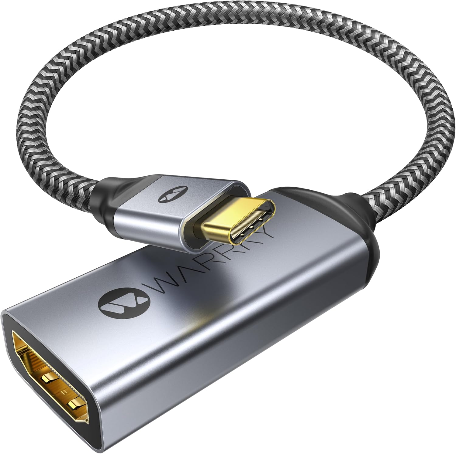 WARRKY 4K USB C to HDMI Adapter, [Gold-Plated, Alu...