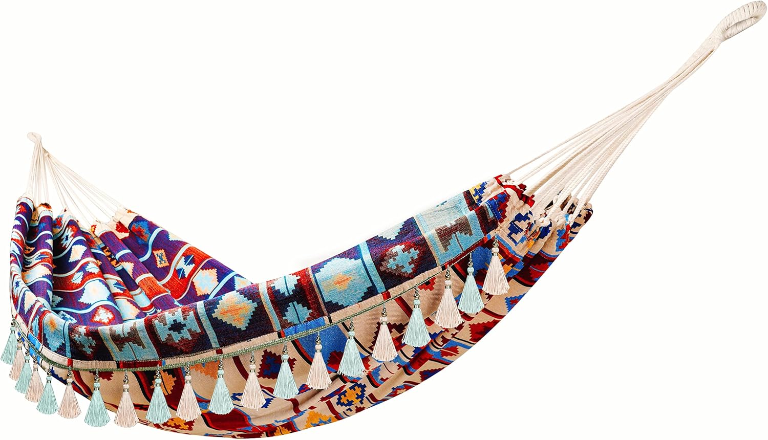 Hammock Outdoor Hammocks Jacquard Retro Fabric Ham...