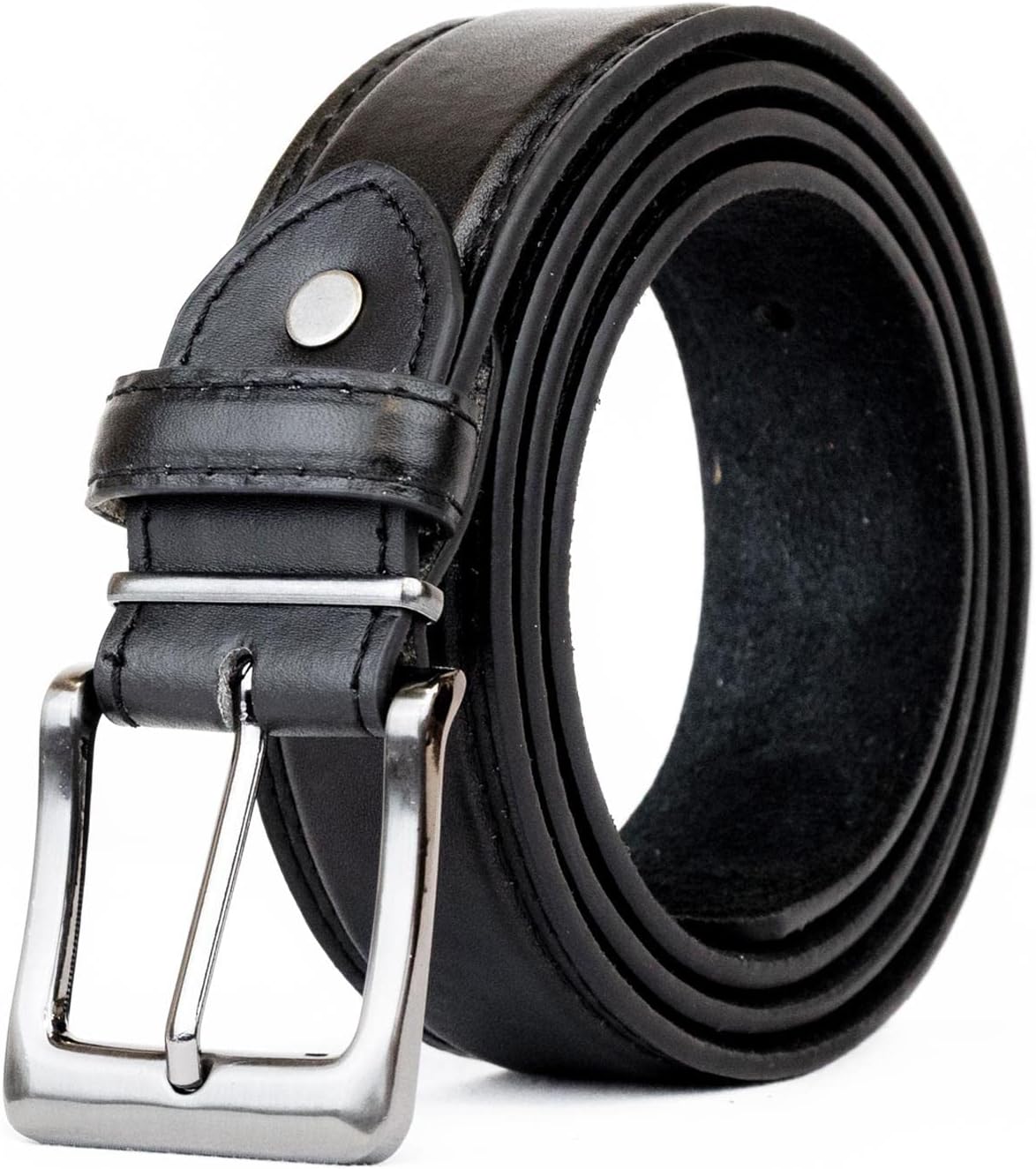 Woodland Leathers Genuine Leather Men's Stylish Plain Leather Trouser black Belt...