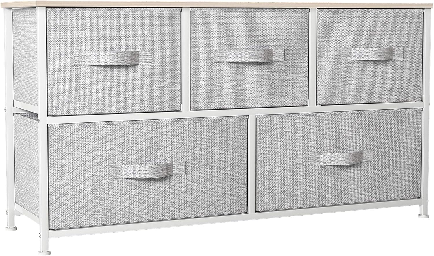 YITAHOME Chest of Drawers, Non-Woven Fabric 5-Drawer Storage Organizer Unit for...