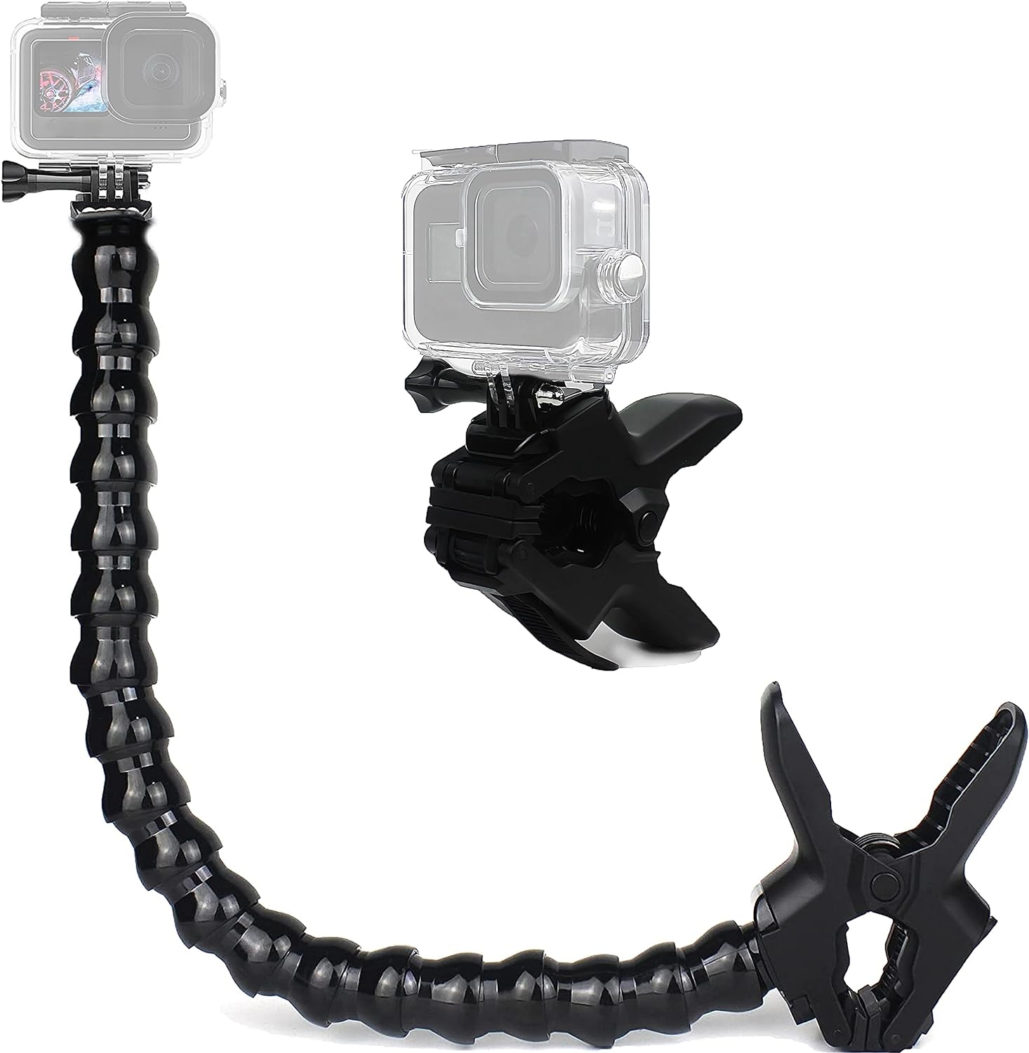 FiTSTILL Jaws Flex Clamp Mount with Adjustable Gooseneck 19-Section Compatible w...