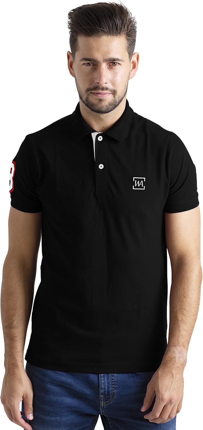 westAce Mens Short Sleeve Polo Shirts Casual Cotton Classic Lightweight and Brea...
