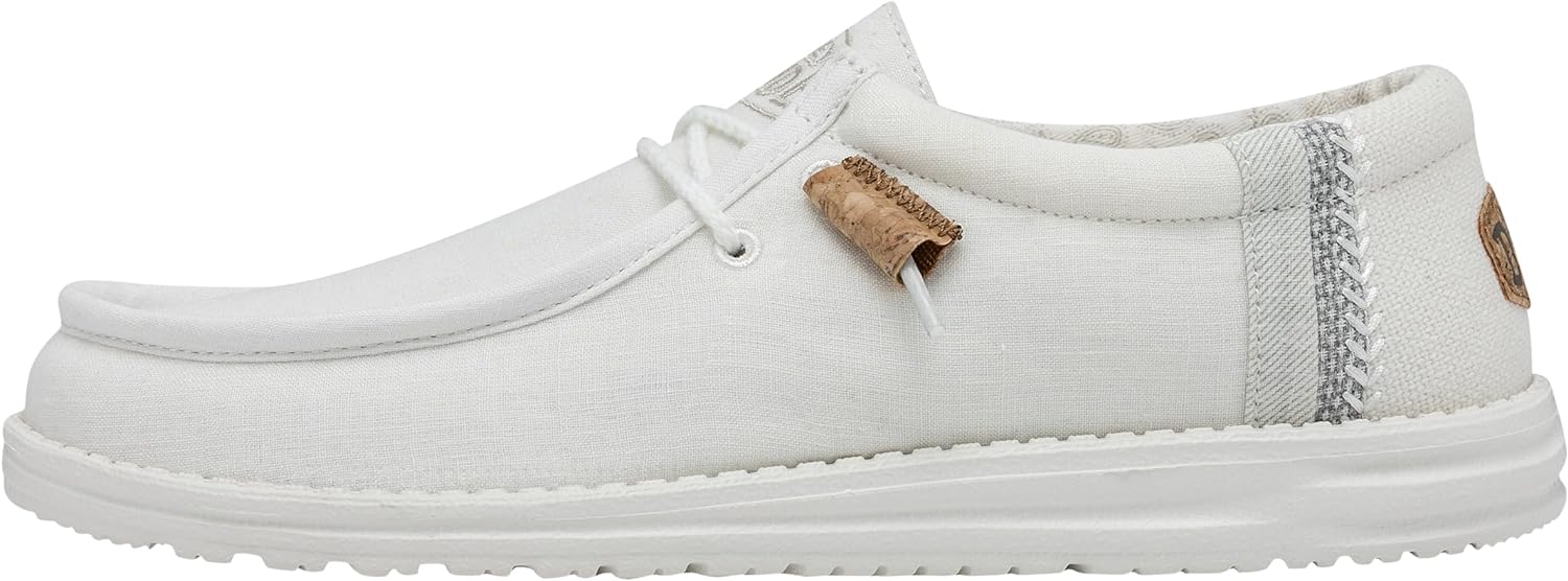 Hey Dude Men's 40015-100 Moc Toe Shoes 6 UK White