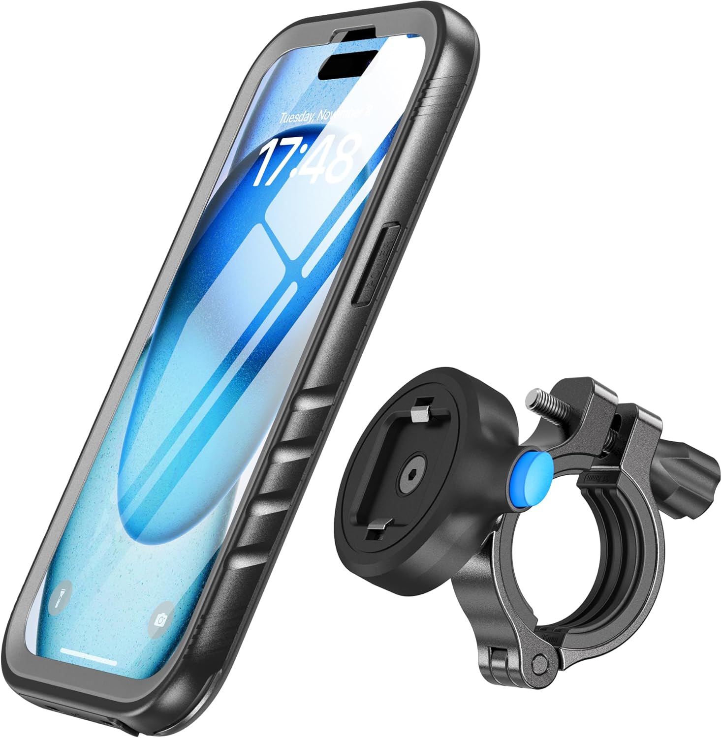 SPORTLINK Bike Phone Holder for iPhone 15 Waterproof - Motorcycle Phone Mount Al...