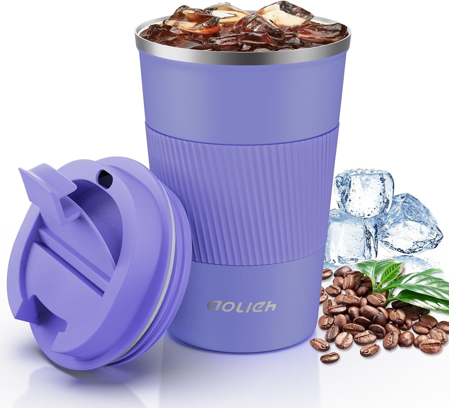 Aolieh Travel Mug, Insulated Coffee Cup,Double Walled Travel Mug Vacuum Insulati...
