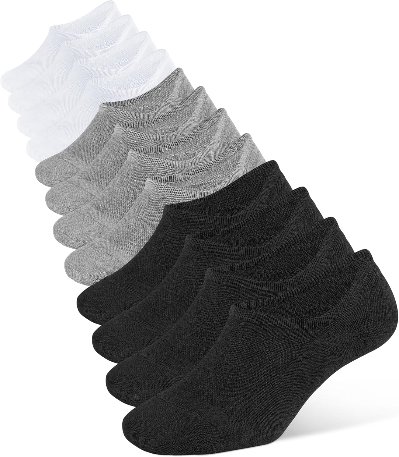 Closemate Mens Trainer Socks Non-Slip Invisible No...