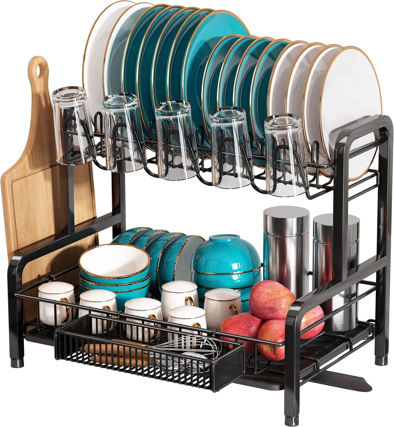 romision Dish Drainer Rack, Stainless Steel Dish D...