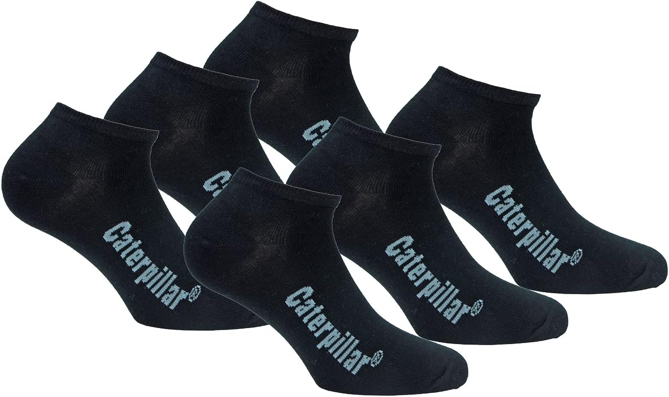 Caterpillar 6 Pairs Sneaker Socks Ankle Length- For Any Use - Comfortable Cuff -...