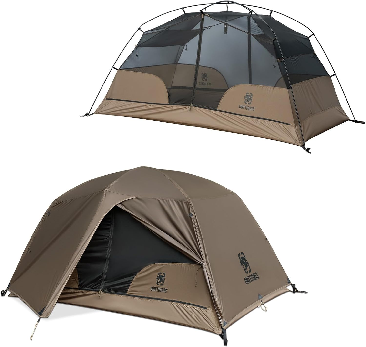 OneTigris COSMITTO 2 Person Backpacking Tent - Free Standing Lightweight Waterpr...