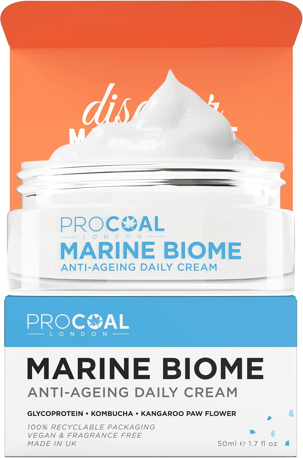 NEW Face Cream, Marine Biome Daily Face Cream 50ml by Procoal - Anti Ageing Crea...