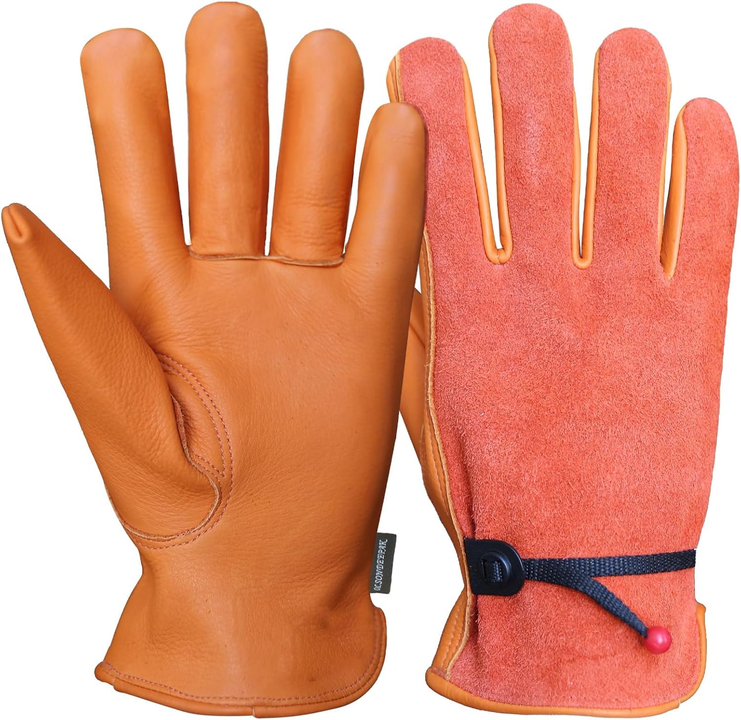 OLSON DEEPAK Gardening Gloves for Men and Women,Cowhide Leather Working Gloves L...