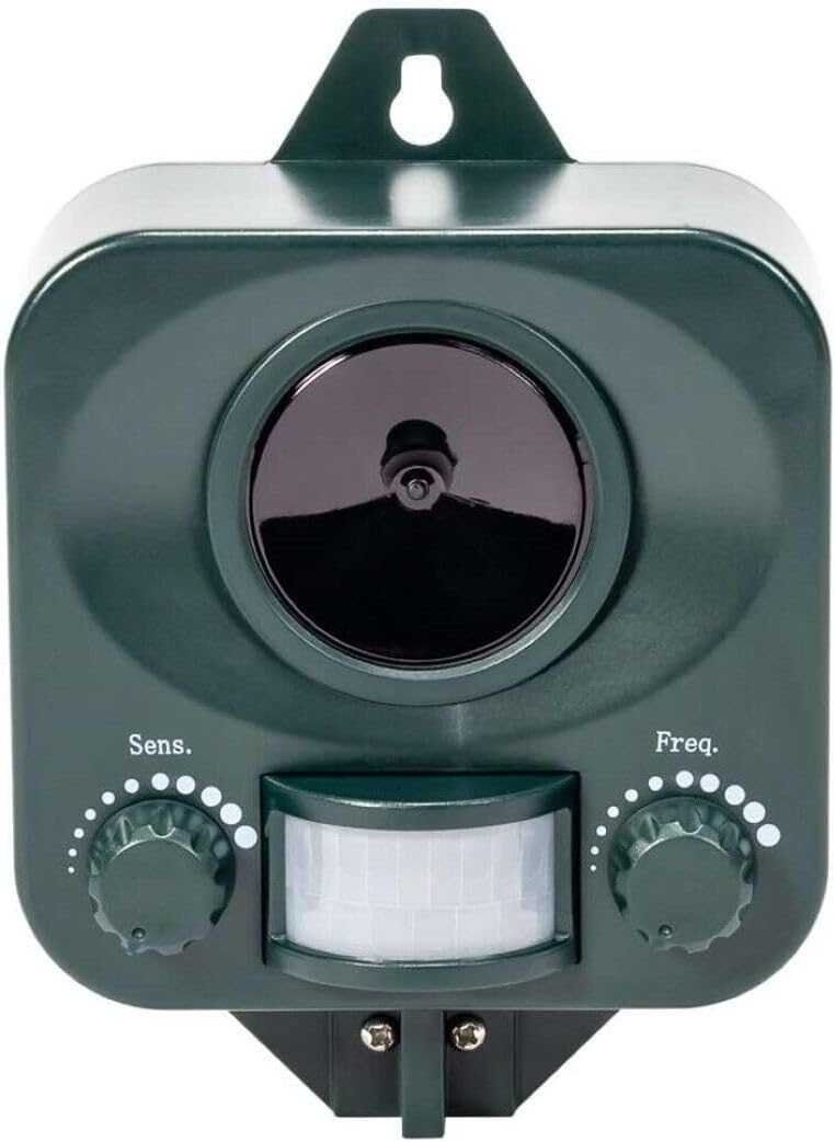 Pestbye® Waterproof Cat Repellent Ultrasonic Repeller Cat Scarer with Ground Sta...