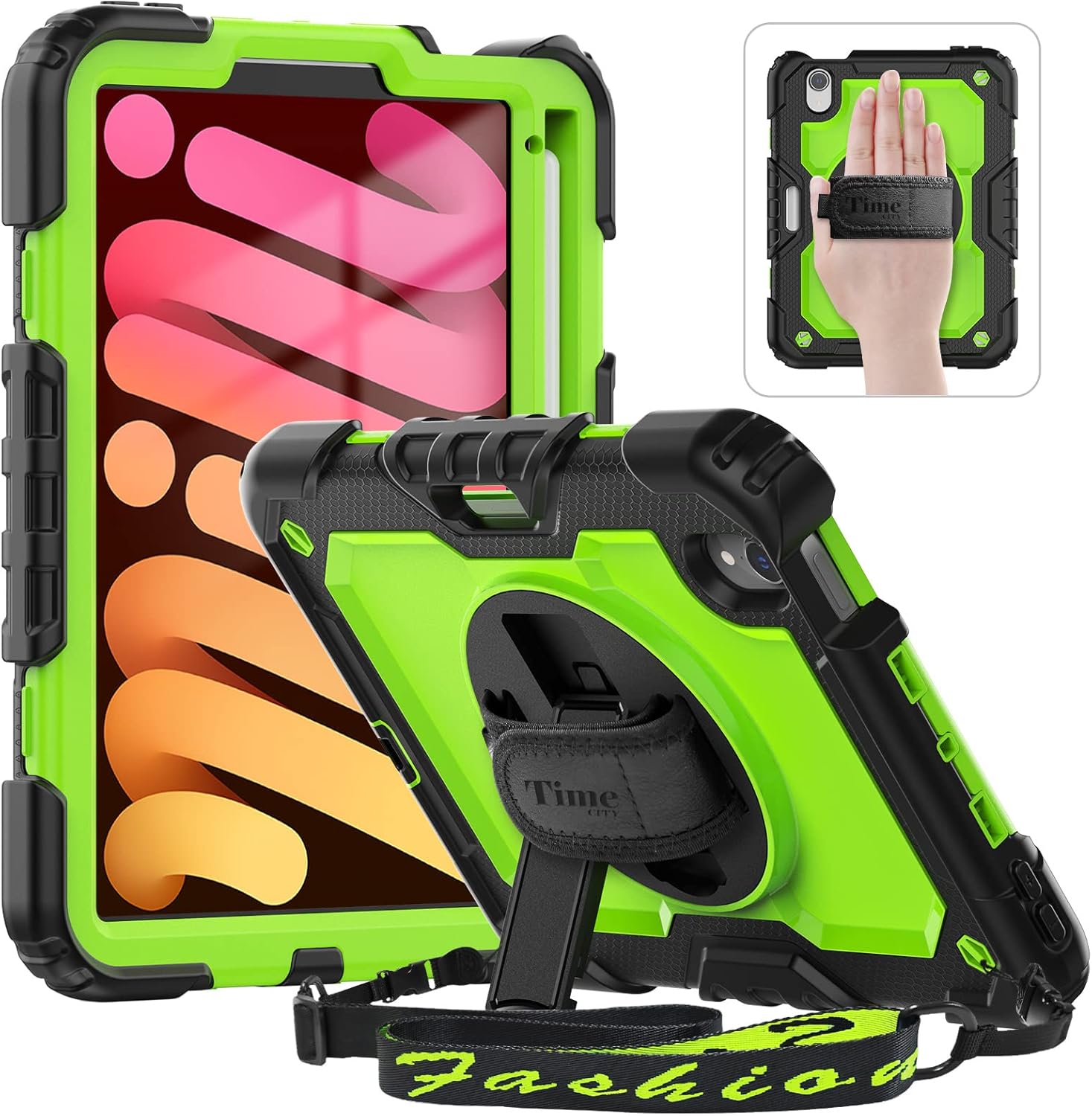 Timecity for Ipad mini Case, ipad mini 6 case shockproof with Screen Protector,...
