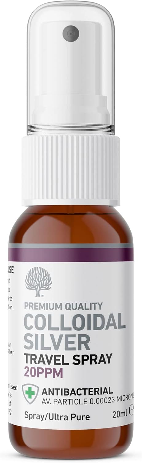 Nature's Greatest Secret Premium Quality Antibacterial 20ppm Colloidal Silver Sp...