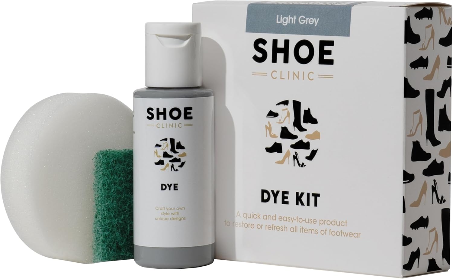 All in One Shoe Colouring Kit (Black) - Restores The Colour of Leather, Suede, N...