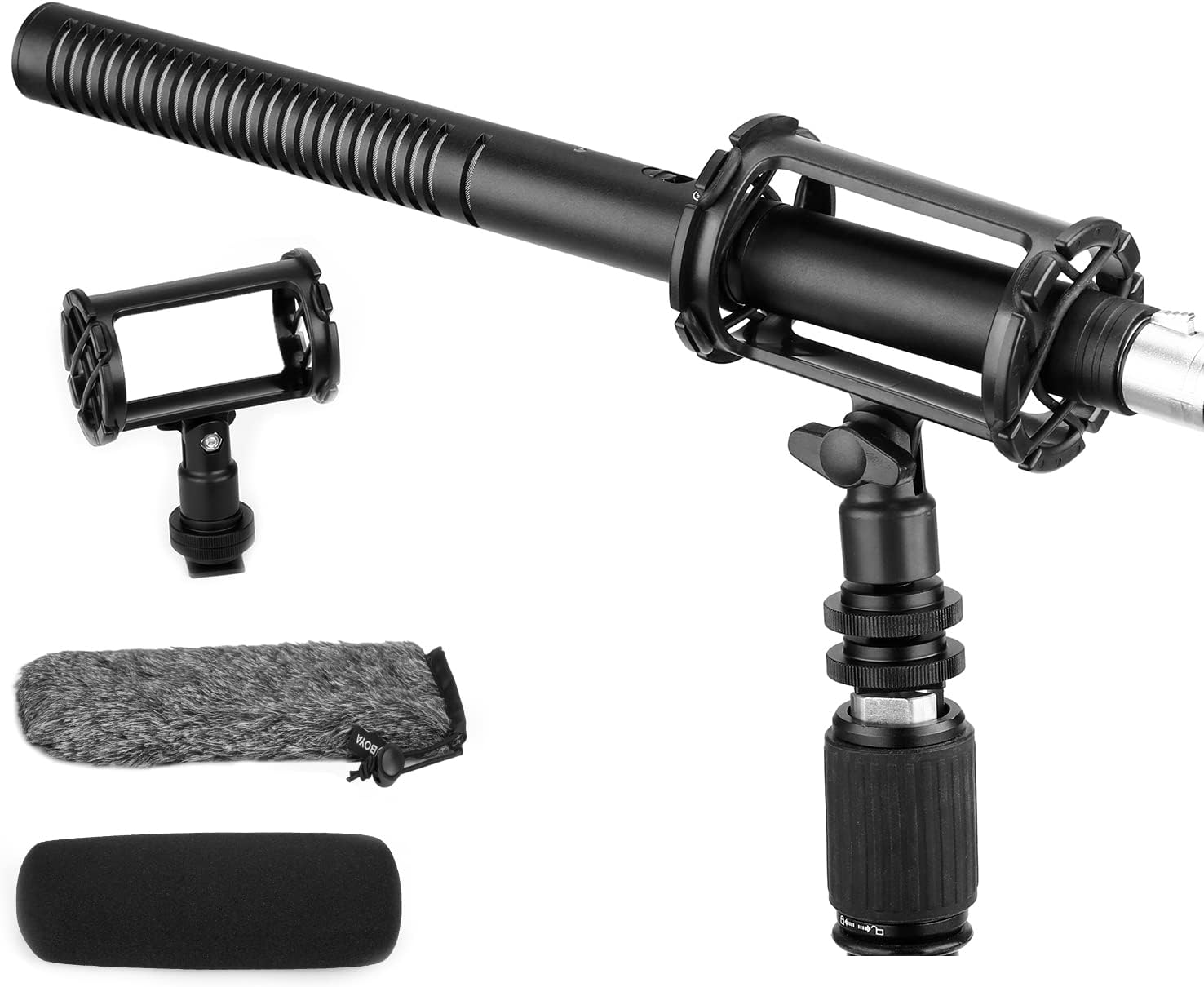 Boya XLR Shotgun Microphone BY-BM6060, Super-Cardioid Condenser Mic with 24 48V...