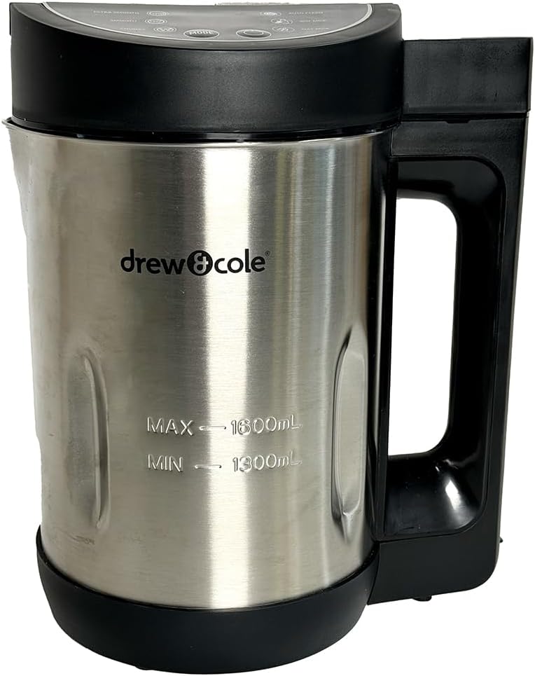 Drew & Cole Soup Maker 1.6L Capacity - 900W - 220-240V - Blend & Cook Delicious...