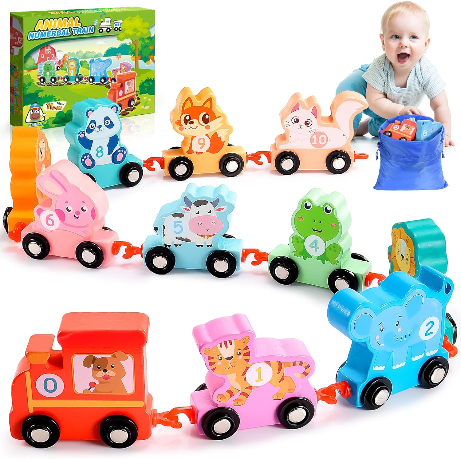 HappyKidsClub 1 2 3 4 Year Old Boy Girls Toys, Toddler Toys for 1 2 3 4 Year Old...