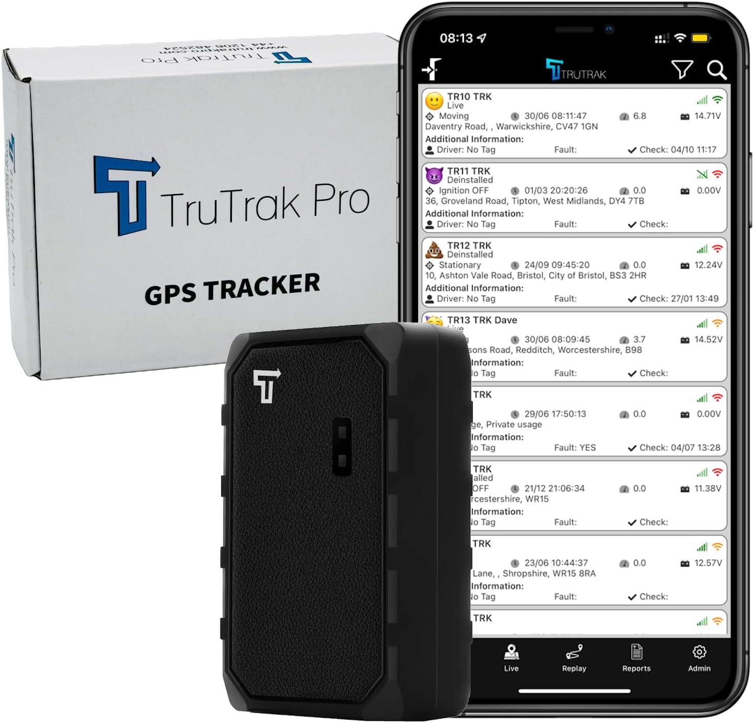 TruTrak Pro 4G - GAT23 Safety Tag 4G Rechargeable Magnetic GPS Tracker - 14 Days...