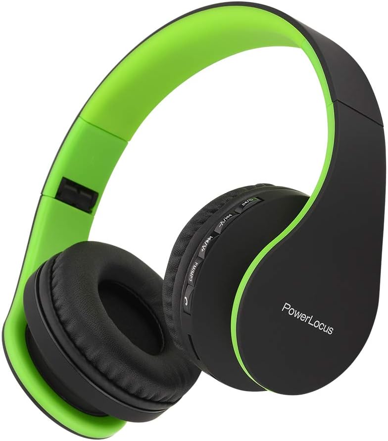 PowerLocus Bluetooth Headphones Over Ear, Foldable Wireless Headphones, Hi-Fi St...