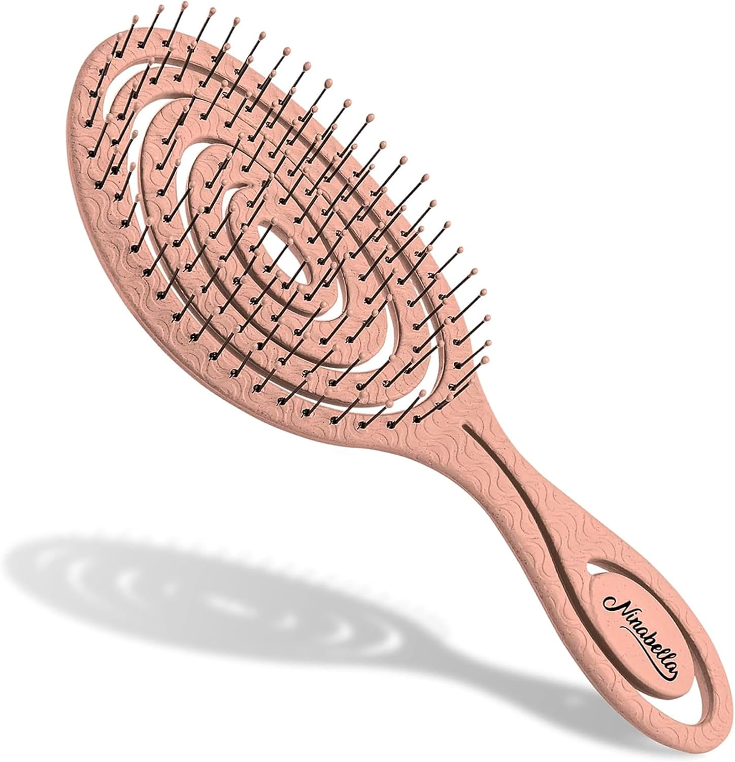 Ninabella Organic Detangling Hair Brush for Women, Men & Children - Does not Pul...