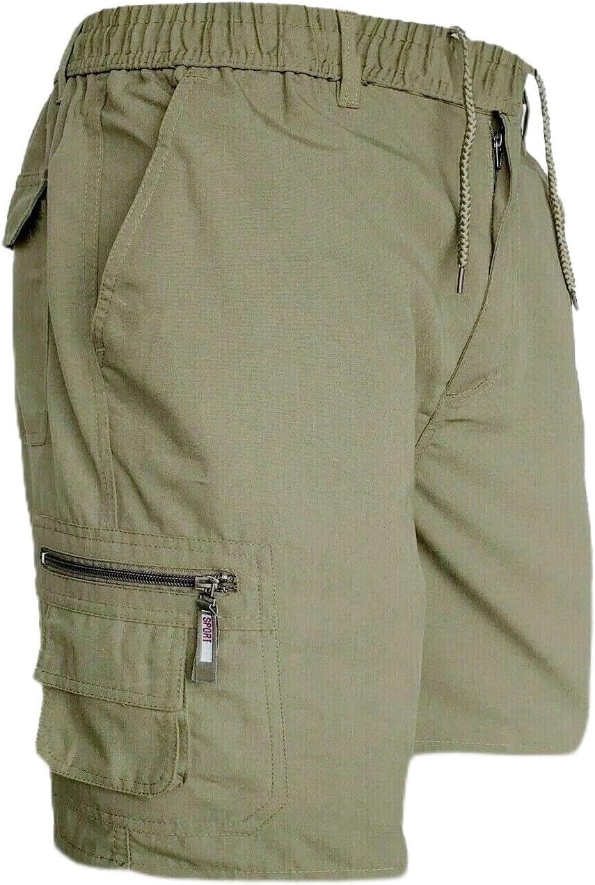 Smart Wear Clothing Mens Cargo Summer Shorts Cotton Plain Combat Pants Sizes M L...