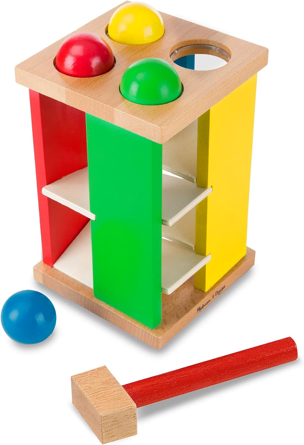 Melissa & Doug Pound and Roll Tower | Wooden hammer toy | Early developmental to...