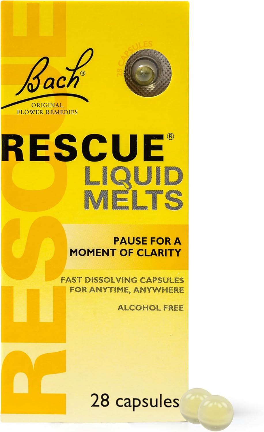 Rescue Remedy Day Liquid Melts, Alcohol Free, Flower Essences, Emotional Wellnes...