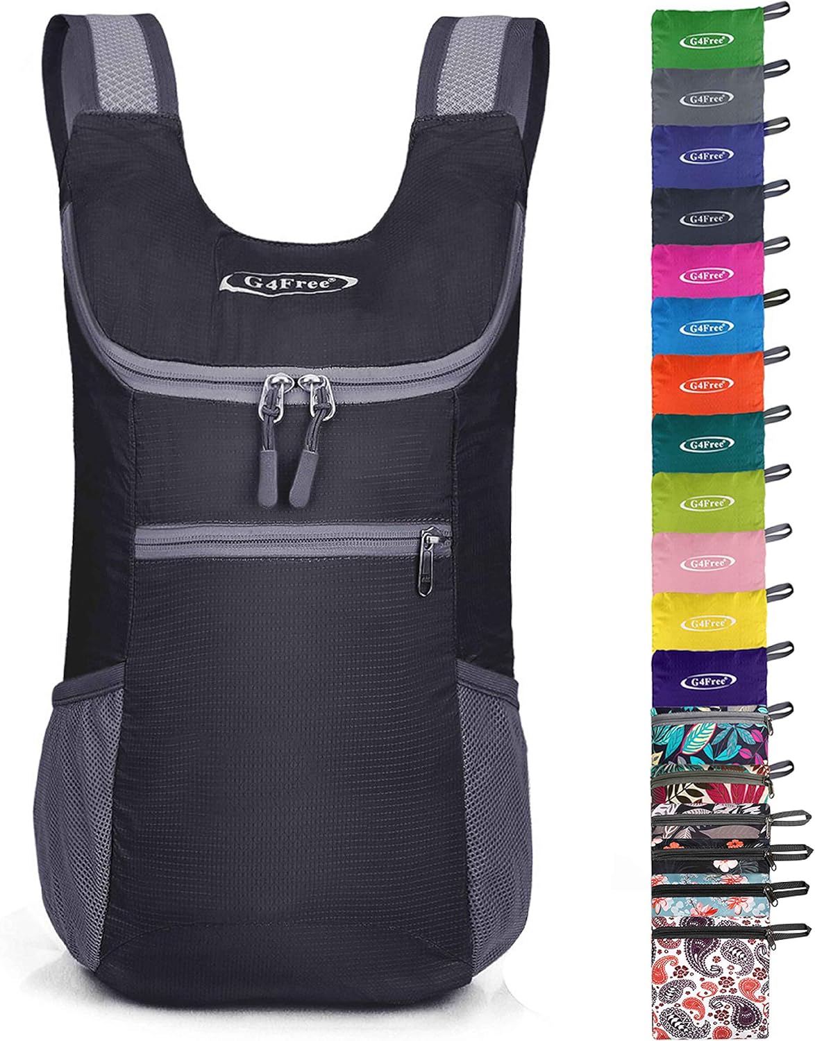 G4Free Unisex Ultra Lightweight Small Foldable Backpack Packable Rucksack for Tr...