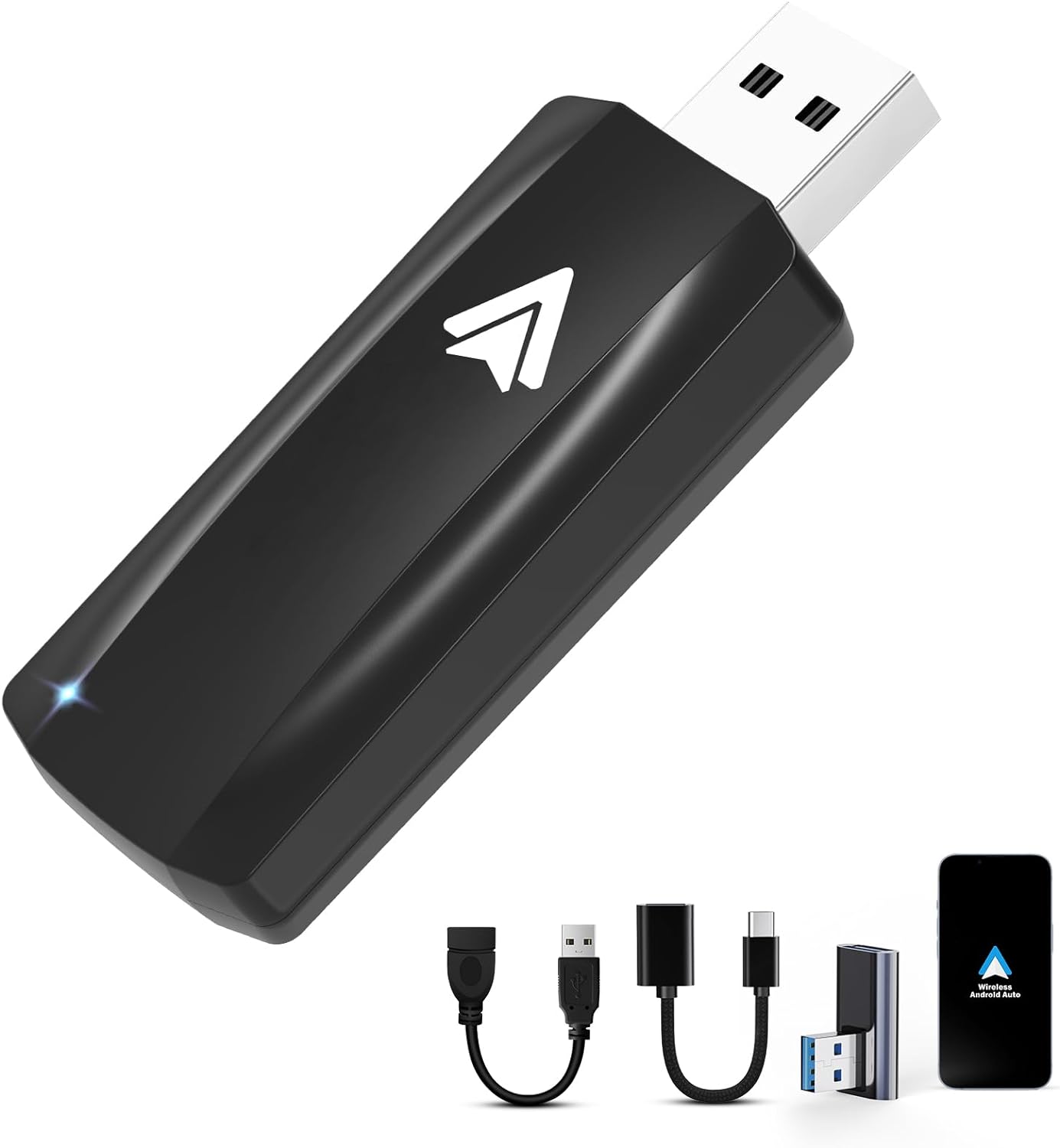 MSXTTLY Android Auto Wireless Adapter, 2024 U2A-AIR Wireless Android Auto Dongle...