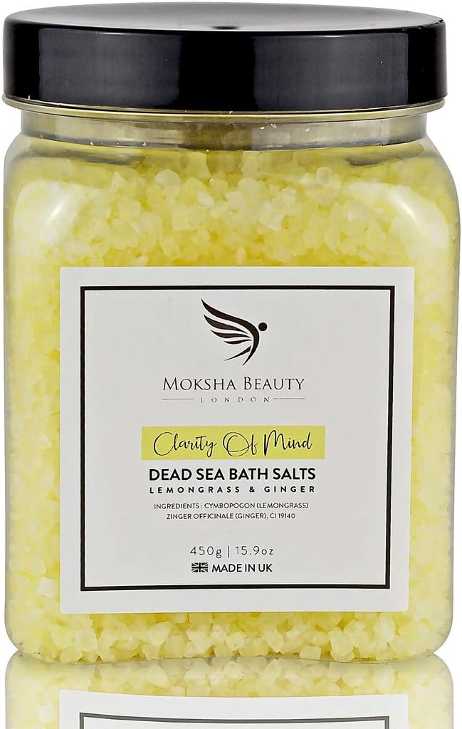 Bath Salts Bubble Bath - Made in UK (450g) Natural Dead Sea Bath Salt for Women,...