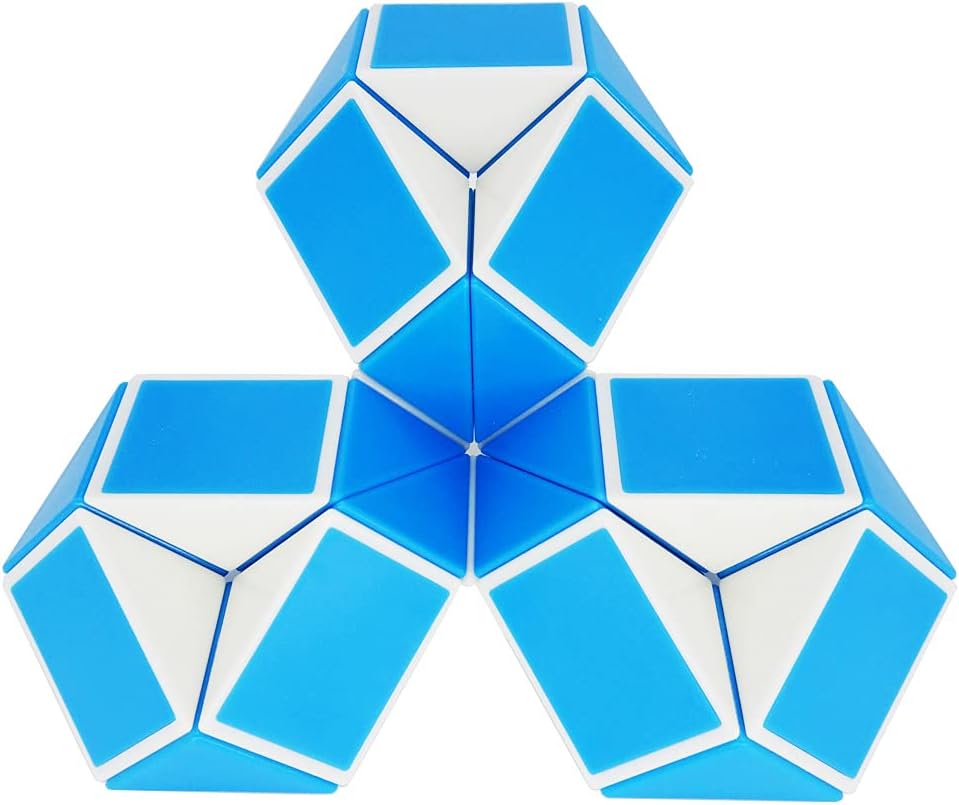 EACHHAHA 24 parts Magic Snake Cube-Magic snake Puzzles-Speed Cubes-Brain Teaser...