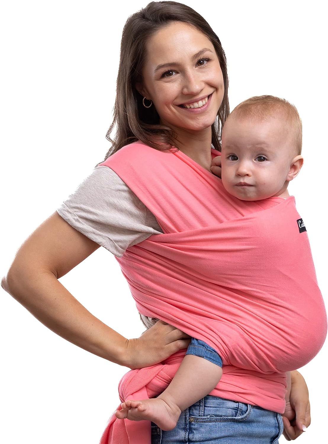 CuddleBug Baby Sling Carrier for Newborns - Infant Baby Wrap Carrier Newborn to...
